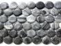B Grade Grey Black Marble Lentil - 16mm